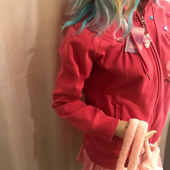 Adorable vintage y2k pink custom my melody hoodie🍭💕 - Picture 8 of 13